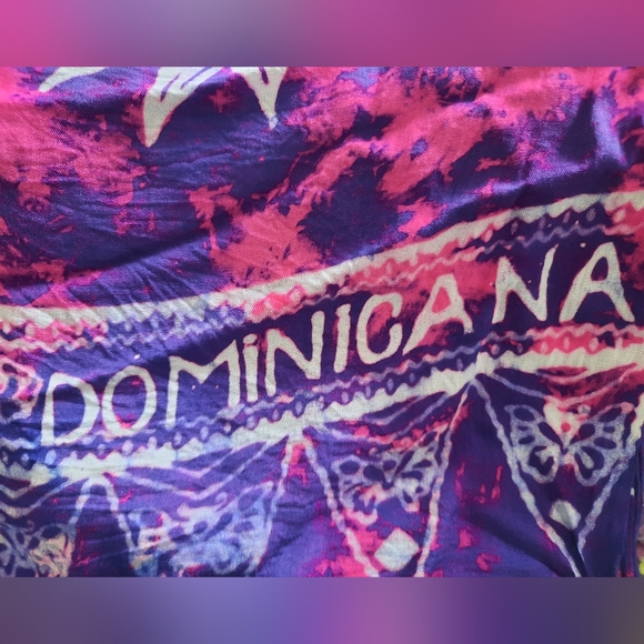 Tie Dye Dominican Republic Sarong Wrap - Picture 7 of 9